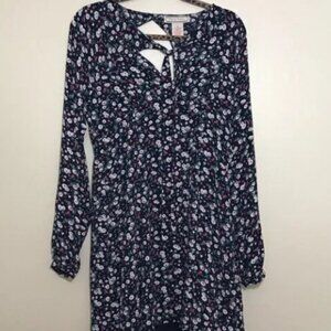Flying Tomato Open Back 3/4 Sleeves Floral Dress 2201